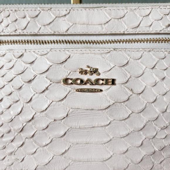 Coach Nolita 24 Chalk Python RARE - Picture 4 of 10